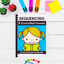 Load image into Gallery viewer, 50 R-Controlled Vowels Decodable Read &amp; Sequence Phonics Passages