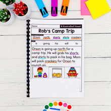 Load image into Gallery viewer, 50 R-Controlled Vowels Decodable Read &amp; Sequence Phonics Passages
