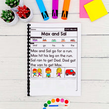 Load image into Gallery viewer, 50 CVC Words Decodable Read &amp; Sequence Phonics Passages - Science of Reading Aligned