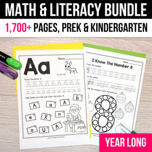 Buy3Get1 FREE B4 - Alphabet, Math and Literacy, Sight Words, Numbers 0-20