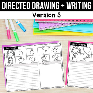 FREE Monthly Draw & Write Directed Drawing MEGA BUNDLE