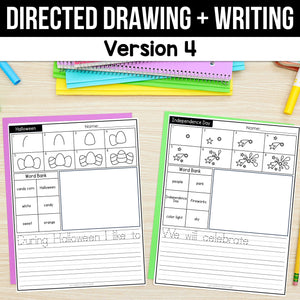 FREE Monthly Draw & Write Directed Drawing MEGA BUNDLE