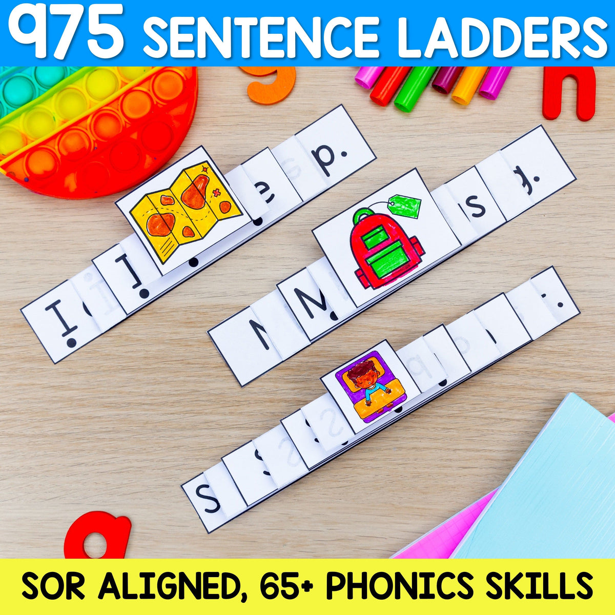 Simple Sentence Ladder 975 Decodable Sentence Ladders MEGA BUNDLE – My Nerdy Teacher