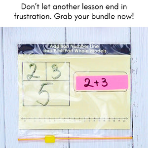 137 Kindergarten & 1st Grade Math Mats and Graphic Organizers (Included in 800+ Math Mats MEGA BUNDLE)