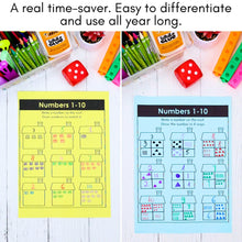 Load image into Gallery viewer, 137 Kindergarten &amp; 1st Grade Math Mats and Graphic Organizers (Included in 800+ Math Mats MEGA BUNDLE)