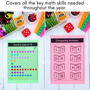 137 Kindergarten & 1st Grade Math Mats and Graphic Organizers (Included in 800+ Math Mats MEGA BUNDLE)