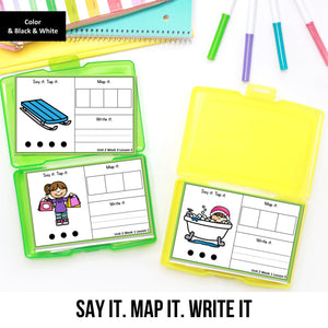 Buy3Get1 FREE B12 - Beginning Sounds, Digraphs and Blends, Roll and Read, Write the Room