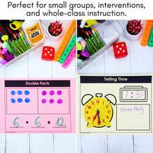 Load image into Gallery viewer, 137 Kindergarten &amp; 1st Grade Math Mats and Graphic Organizers (Included in 800+ Math Mats MEGA BUNDLE)