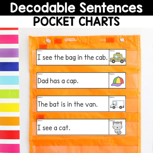 FREE Decodable Sentences Pocket Chart Bundle