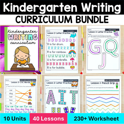 Kindergarten Writing Curriculum BUNDLE