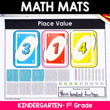 Load image into Gallery viewer, 137 Kindergarten &amp; 1st Grade Math Mats and Graphic Organizers (Included in 800+ Math Mats MEGA BUNDLE)