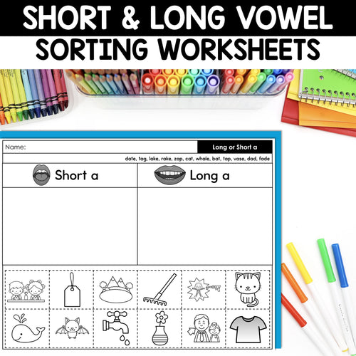FREE Short vs Long Vowels Worksheets