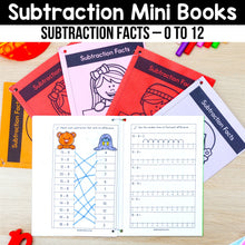 Load image into Gallery viewer, Subtraction Facts Mini Books MEGA BUNDLE Numbers 0 to 12