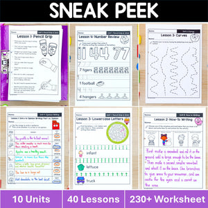 Kindergarten Writing Curriculum BUNDLE