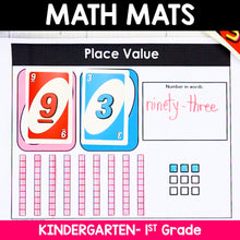 Load image into Gallery viewer, 137 Kindergarten &amp; 1st Grade Math Mats and Graphic Organizers (Included in 800+ Math Mats MEGA BUNDLE)