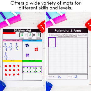 Geometry Mat 800+ Math Mats and Graphic Organizers MEGA BUNDLE - 1st to 4th Grade ...