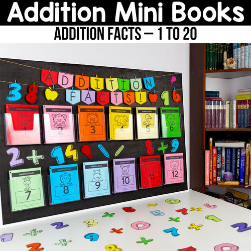 Addition Math Facts Mini Books MEGA BUNDLE Numbers 1 to 20