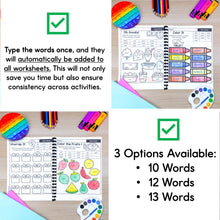 Load image into Gallery viewer, Editable Spelling Activities &amp; Word Work For Any Word List BUNDLE