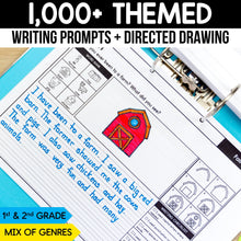 Load image into Gallery viewer, 1,000 Writing Prompts + Directed Drawing YEAR-LONG BUNDLE