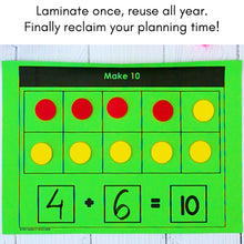 Load image into Gallery viewer, 137 Kindergarten &amp; 1st Grade Math Mats and Graphic Organizers (Included in 800+ Math Mats MEGA BUNDLE)