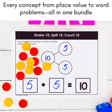 Load image into Gallery viewer, 137 Kindergarten &amp; 1st Grade Math Mats and Graphic Organizers (Included in 800+ Math Mats MEGA BUNDLE)