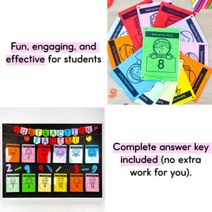 Subtraction Facts Mini Books MEGA BUNDLE Numbers 0 to 12