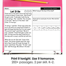 Load image into Gallery viewer, 200+ SOR Reading Comprehension Passages + Directed Drawing | Phonics K-3