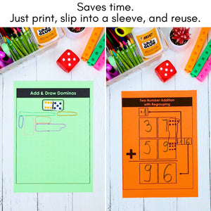 377 2nd Grade Math Mats and Graphic Organizers  (Included in 800+ Math Mats MEGA BUNDLE)