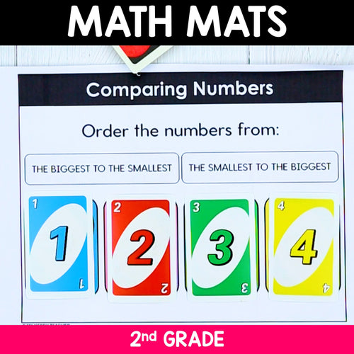 377 2nd Grade Math Mats and Graphic Organizers  (Included in 800+ Math Mats MEGA BUNDLE)