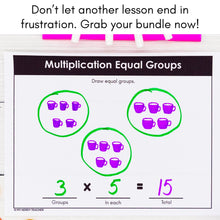 Load image into Gallery viewer, 615 3rd 4th 5th Grade Math Mats and Graphic Organizers  (Included in 800+ Math Mats MEGA BUNDLE)