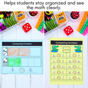 615 3rd 4th 5th Grade Math Mats and Graphic Organizers  (Included in 800+ Math Mats MEGA BUNDLE)
