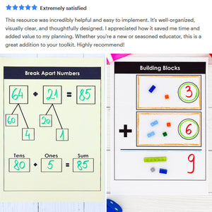 615 3rd 4th 5th Grade Math Mats and Graphic Organizers  (Included in 800+ Math Mats MEGA BUNDLE)