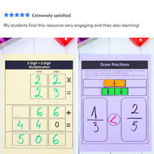 Load image into Gallery viewer, 615 3rd 4th 5th Grade Math Mats and Graphic Organizers  (Included in 800+ Math Mats MEGA BUNDLE)