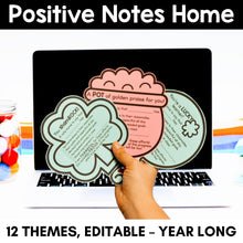 Load image into Gallery viewer, Positive Notes Home - YEAR-LONG Bundle - Editable