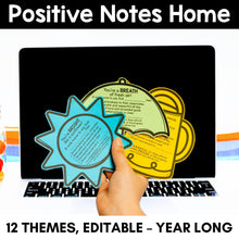 Load image into Gallery viewer, Positive Notes Home - YEAR-LONG Bundle - Editable