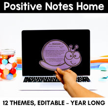 Load image into Gallery viewer, Positive Notes Home - YEAR-LONG Bundle - Editable