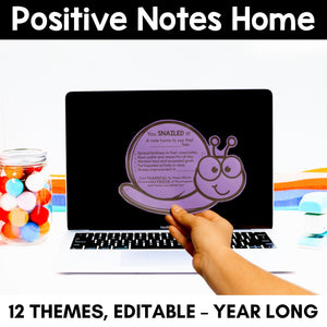 Positive Notes Home - YEAR-LONG Bundle - Editable