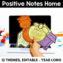 Load image into Gallery viewer, Positive Notes Home - YEAR-LONG Bundle - Editable