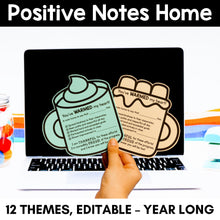 Load image into Gallery viewer, Positive Notes Home - YEAR-LONG Bundle - Editable