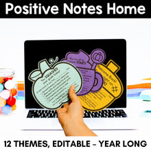 Load image into Gallery viewer, Positive Notes Home - YEAR-LONG Bundle - Editable