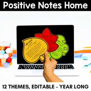 Positive Notes Home - YEAR-LONG Bundle - Editable