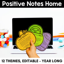 Load image into Gallery viewer, Positive Notes Home - YEAR-LONG Bundle - Editable