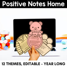 Load image into Gallery viewer, Positive Notes Home - YEAR-LONG Bundle - Editable