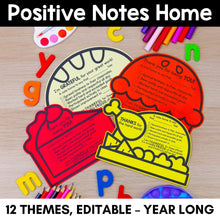 Load image into Gallery viewer, Positive Notes Home - YEAR-LONG Bundle - Editable