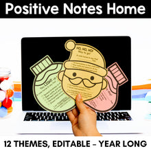 Load image into Gallery viewer, Positive Notes Home - YEAR-LONG Bundle - Editable