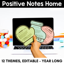 Load image into Gallery viewer, Positive Notes Home - YEAR-LONG Bundle - Editable