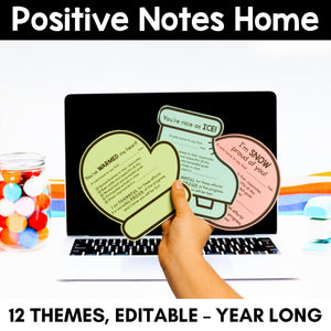 Positive Notes Home - YEAR-LONG Bundle - Editable