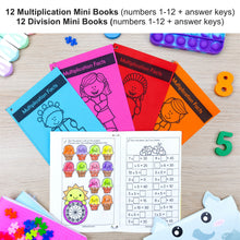 Load image into Gallery viewer, Multiplication + Division Facts Mini Books MEGA BUNDLE Numbers 1 to 12