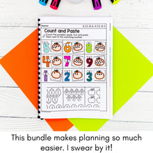 Load image into Gallery viewer, Fall Kindergarten Yearlong Math &amp; Literacy
