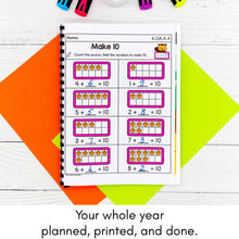 Load image into Gallery viewer, Fall Kindergarten Yearlong Math &amp; Literacy